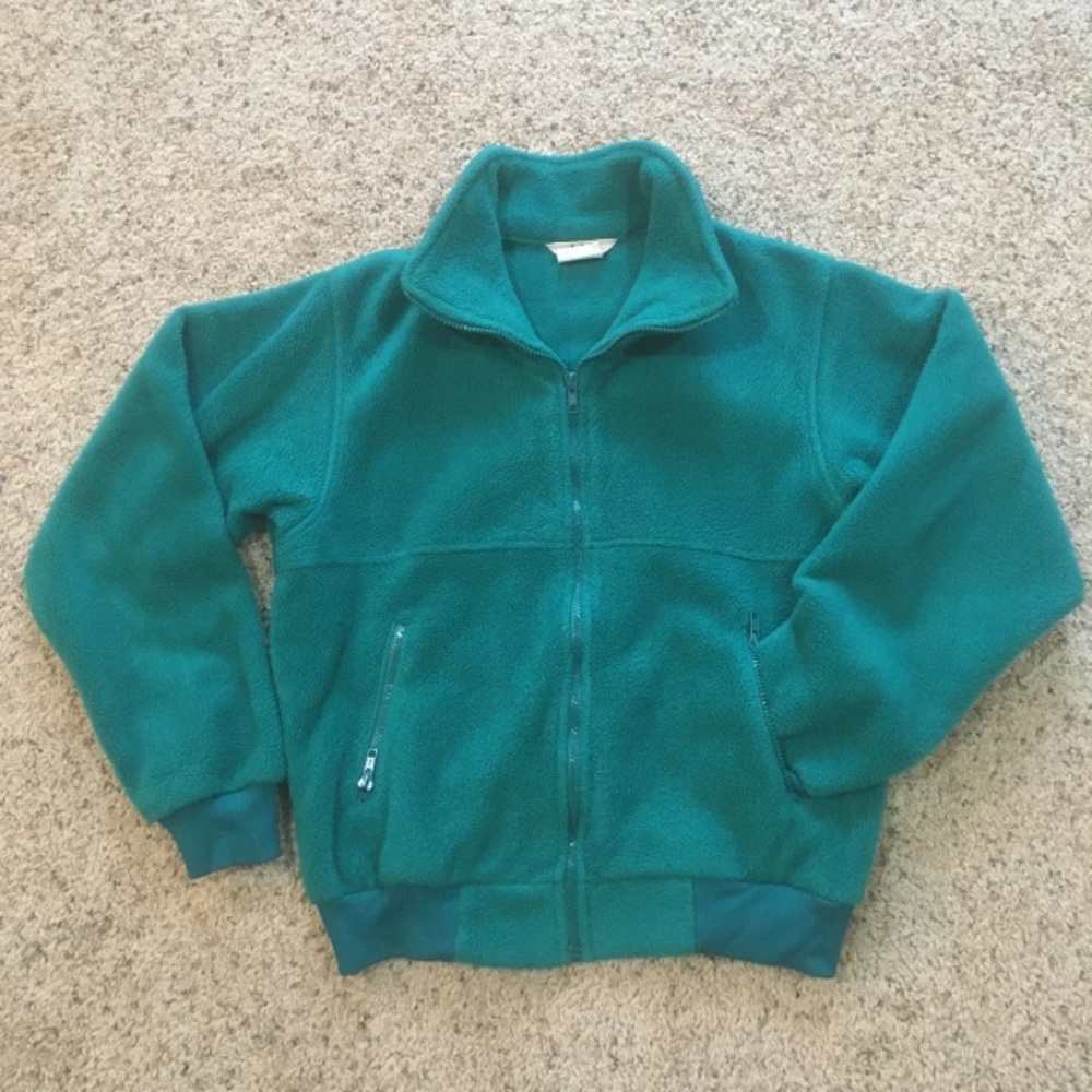 Vintage REI Teal Fleece Zip Up Jacket